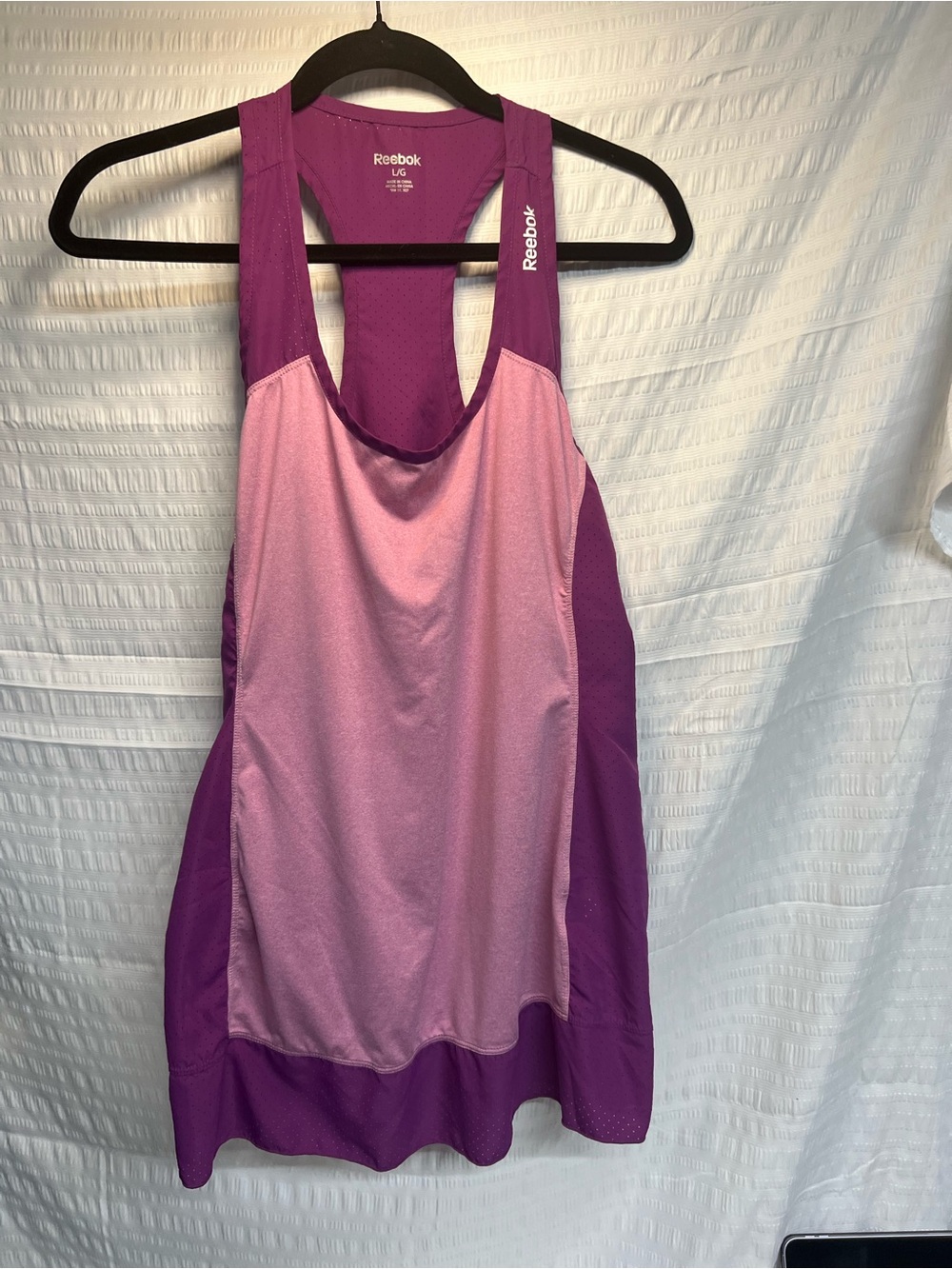 Reebok Women’s lavender & Purple Racerback Tank